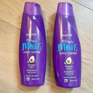 NEW 2 Pack Aussie Miracle Moist Shampoo 12.1 fl oz